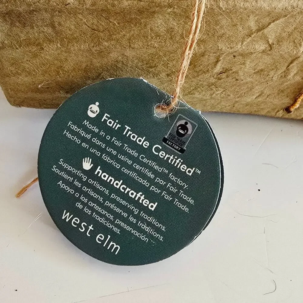 NWT West Elm Felted Penguin Sleigh Sled Fun Christmas Ornament